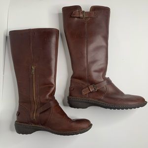 UGG Brown Sherpa Lined Boots Size 8